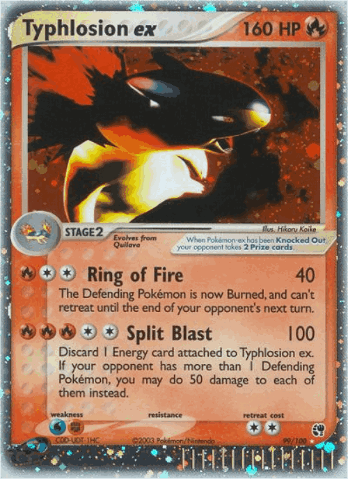 Typhlosion ex 99, Sandstorm