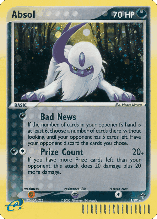 Absol Pokémon TCG card art