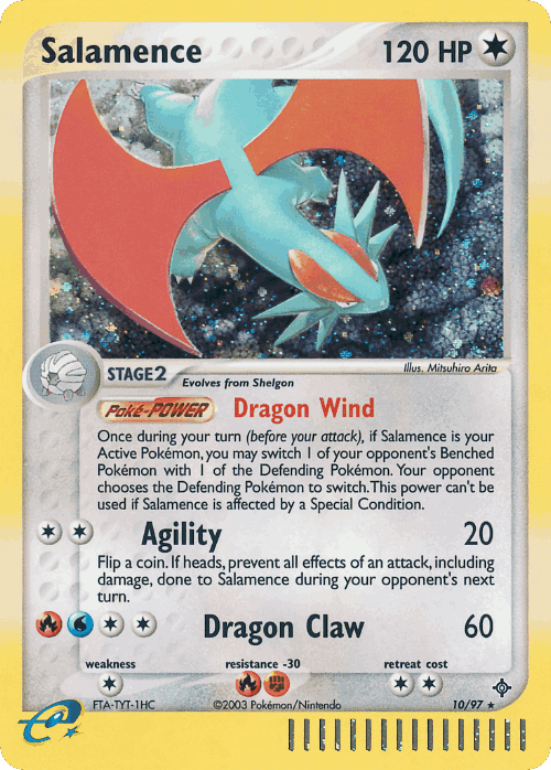 Salamence Pokémon TCG card art