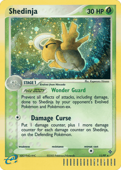 Shedinja Pokémon TCG card art