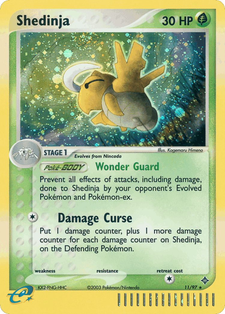 Shedinja #11 from Dragon - Rare Holo - Illustrated by Kagemaru Himeno