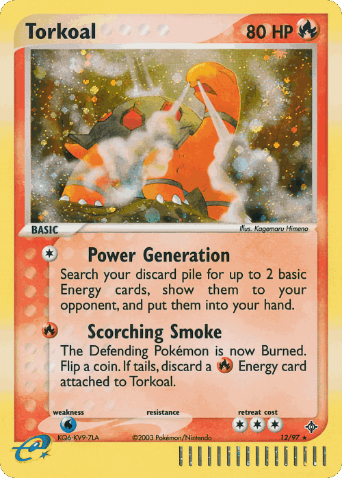 Torkoal Pokémon TCG card art