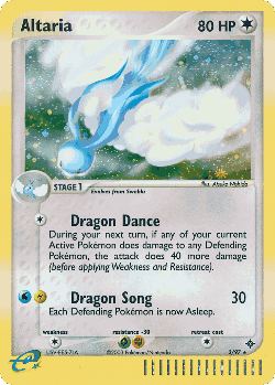 Altaria Pokémon TCG card art