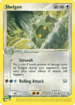 Shelgon Pokémon TCG card art