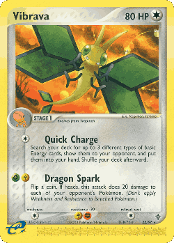 Vibrava Pokémon TCG card art