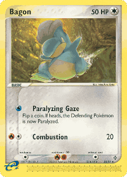 Bagon Pokémon TCG card art
