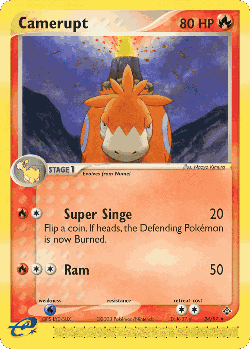 Camerupt Pokémon TCG card art