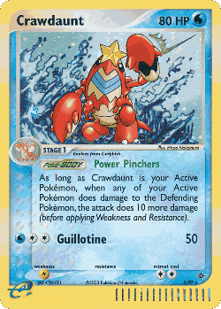 Crawdaunt Pokémon TCG card art