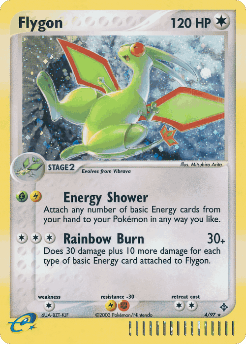 Flygon #4 from Dragon - Rare Holo - Illustrated by Mitsuhiro Arita
