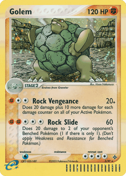 Golem Pokémon TCG card art