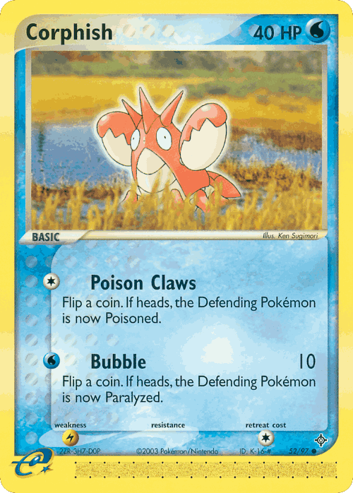 Corphish 52, Dragon