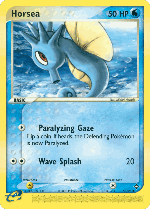 Horsea 58, Dragon