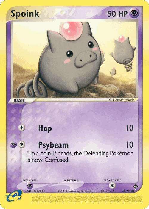 Spoink 74, Dragon