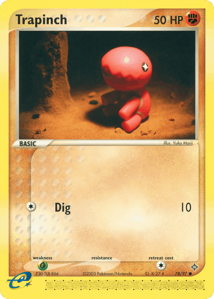 Trapinch #78 from Dragon - Common - Illustrated by Yuka Morii