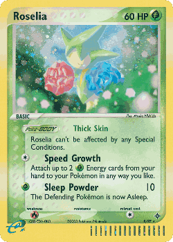 Roselia Pokémon TCG card art