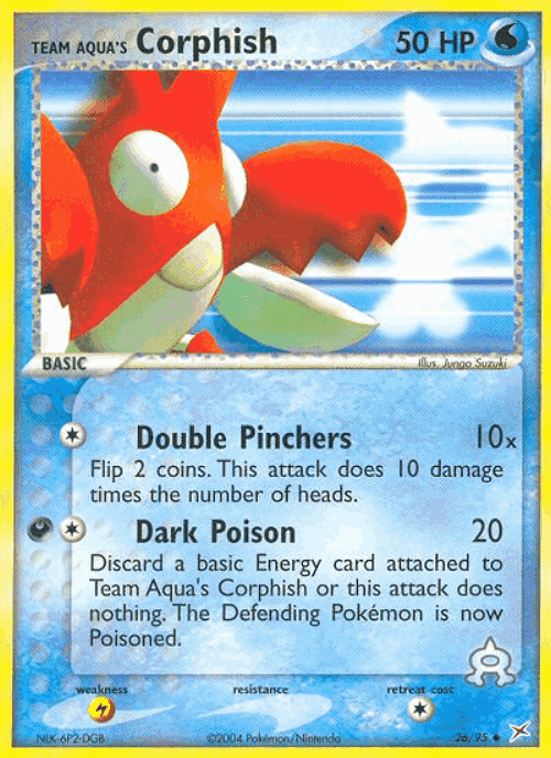 Team Aqua's Corphish 26, Team Magma vs Team Aqua