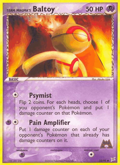 Team Magma's Baltoy 32, Team Magma vs Team Aqua