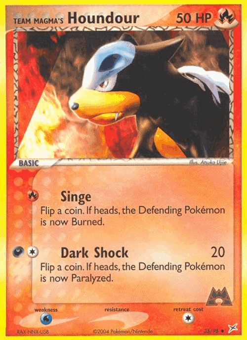 Team Magma's Houndour 35, Team Magma vs Team Aqua