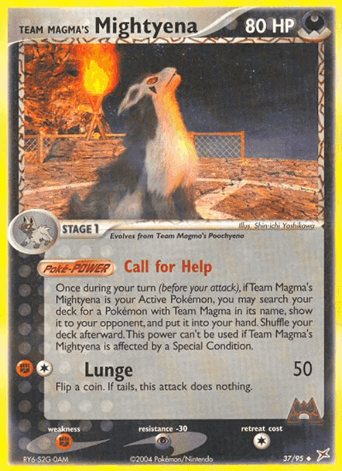 Team Magma's Mightyena 37, Team Magma vs Team Aqua