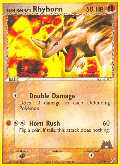Team Magma's Rhyhorn 38, Team Magma vs Team Aqua