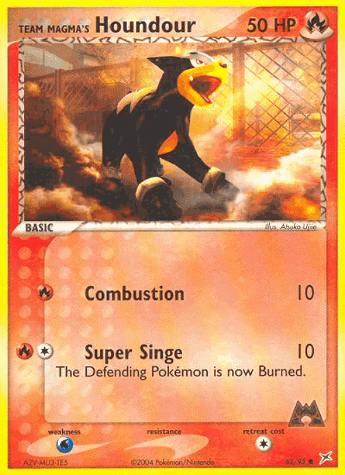 Team Magma's Houndour 62, Team Magma vs Team Aqua