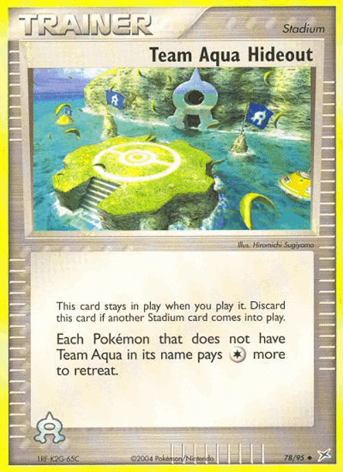Team Aqua Hideout #78 from Team Magma vs Team Aqua - Uncommon - Illustrated by Hiromichi Sugiyama