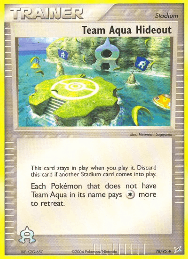 Team Aqua Hideout #78 from Team Magma vs Team Aqua - Uncommon - Illustrated by Hiromichi Sugiyama