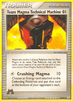Team Magma Technical Machine 01 84, Team Magma vs Team Aqua