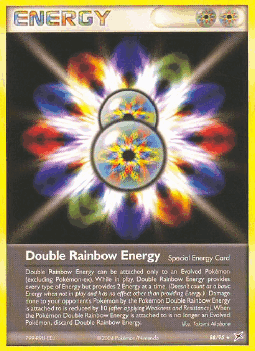 Double Rainbow Energy #88 from Team Magma vs Team Aqua - Rare - Illustrated by Takumi Akabane