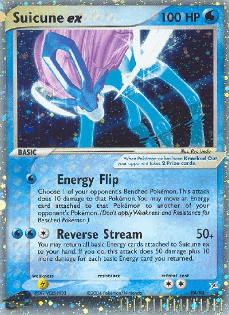 Suicune ex #94 from Team Magma vs Team Aqua - Rare Holo EX - Illustrated by Ryo Ueda