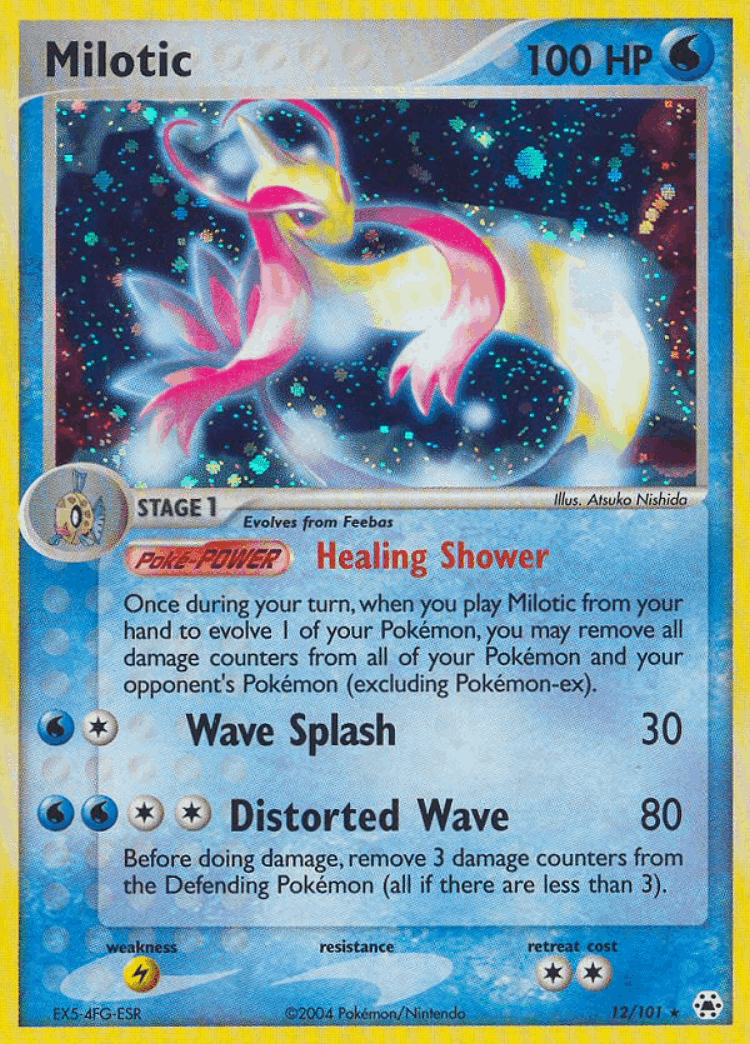 Milotic #12 from Hidden Legends - Rare Holo - Illustrated by Atsuko Nishida