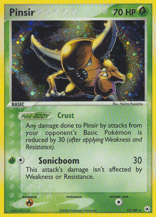 Pinsir Pokémon TCG card art