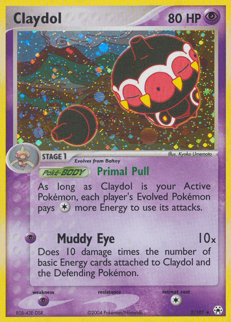 Claydol #2 from Hidden Legends - Rare Holo - Illustrated by Kyoko Umemoto
