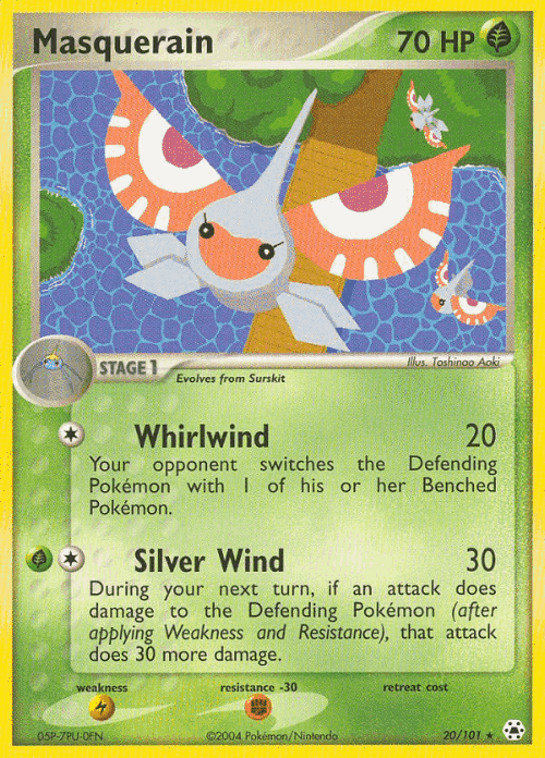 Masquerain Pokémon TCG card art