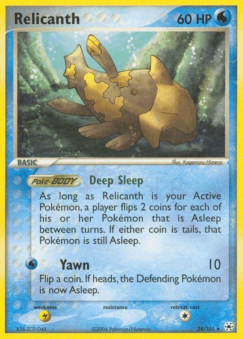 Relicanth Pokémon TCG card art