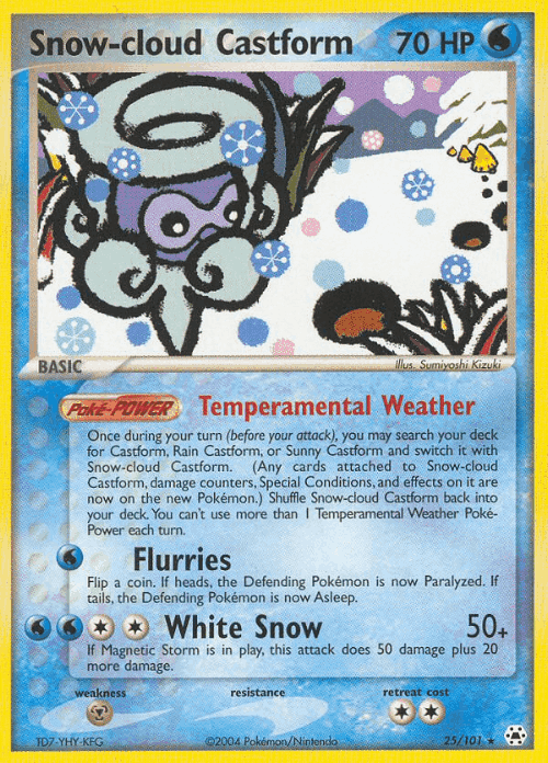 Snow-cloud Castform 25, Hidden Legends