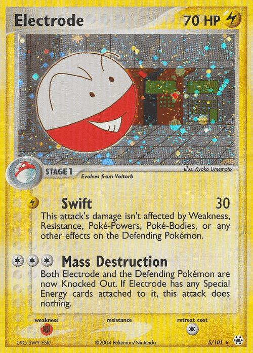 Electrode Pokémon TCG card art