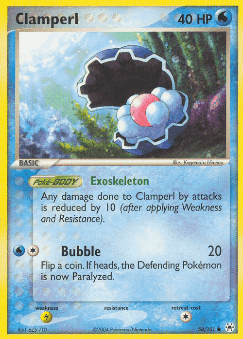 Clamperl 58, Hidden Legends