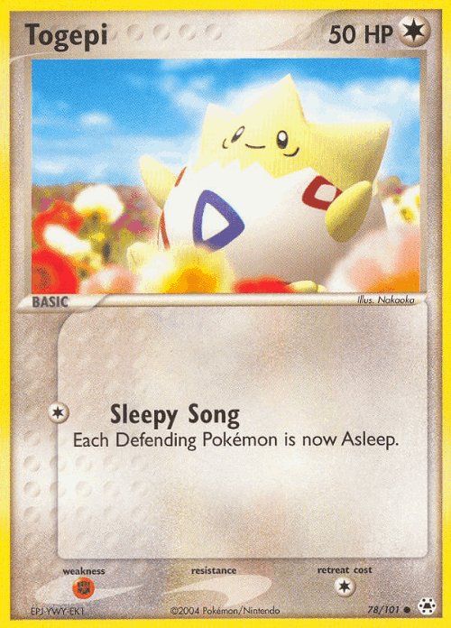 Togepi #78 from Hidden Legends - Common - Illustrated by Nakaoka