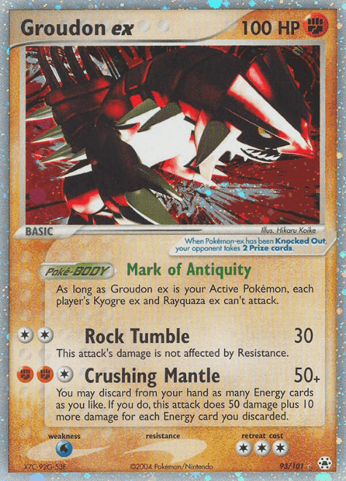 Groudon ex 93, Hidden Legends