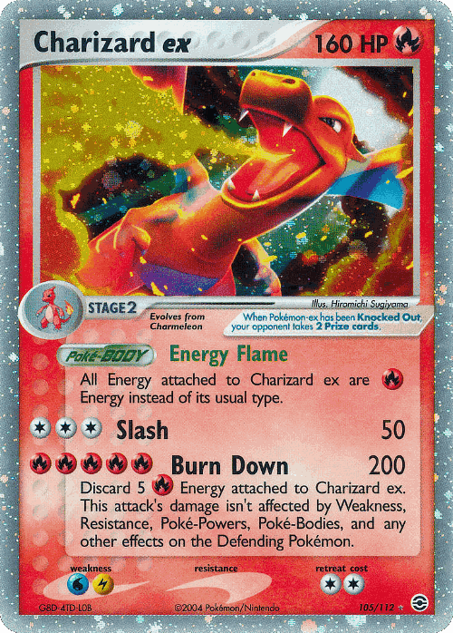 Charizard ex 105, FireRed & LeafGreen