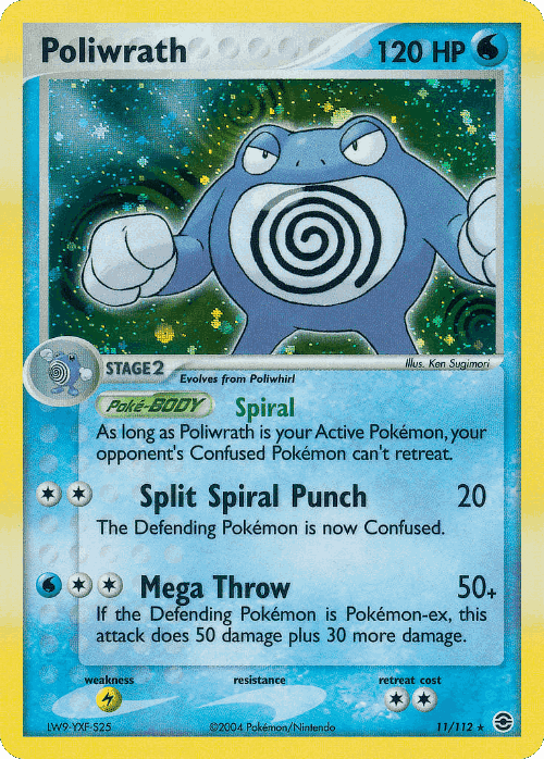 Poliwrath Pokémon TCG card art