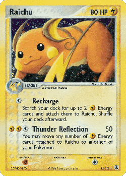 Raichu Pokémon TCG card art