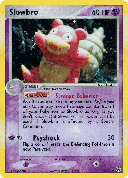 Slowbro Pokémon TCG card art