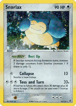 Snorlax Pokémon TCG card art