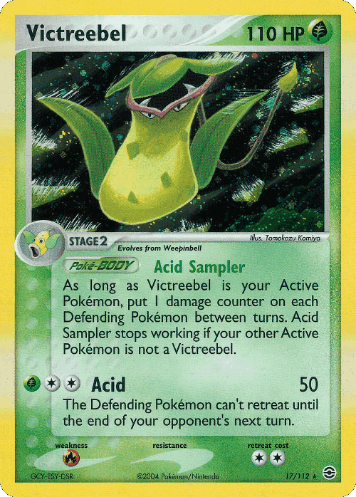 Victreebel #17 from FireRed & LeafGreen - Rare Holo - Illustrated by Tomokazu Komiya