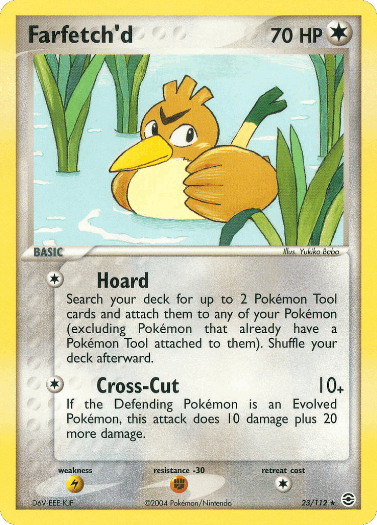 Farfetch'd #23 from FireRed & LeafGreen - Rare - Illustrated by Yukiko Baba