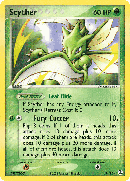 Scyther 29, FireRed & LeafGreen