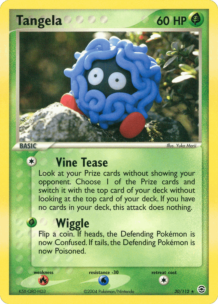 Tangela #30 from FireRed & LeafGreen - Rare - Illustrated by Yuka Morii