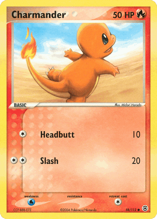 Charmander 58, FireRed & LeafGreen